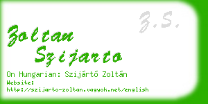 zoltan szijarto business card